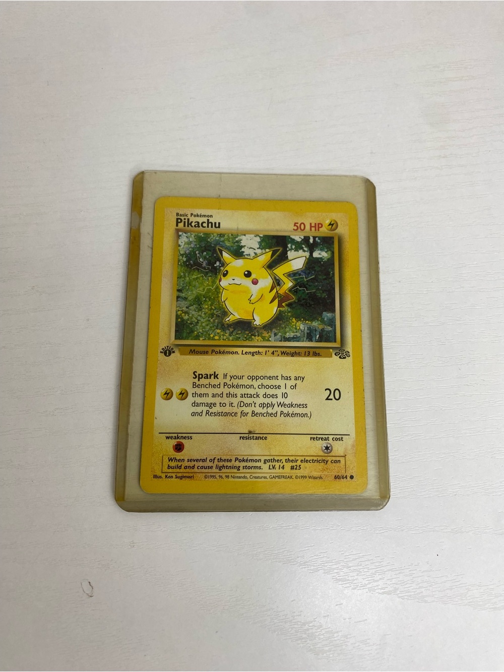 Pikachu 1st Edition Jungle 60/64 Pokemon Card